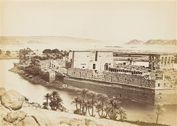 ANTONIO BEATO (1835-1906)/PETER E. BERGHEIM (1813-1895) An album of 27 photographs of Upper Egypt, Nubia, and Palestine, including 21 a